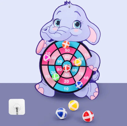 Cartoon Animal Sticky Ball Dart Board - Family Fun Toy