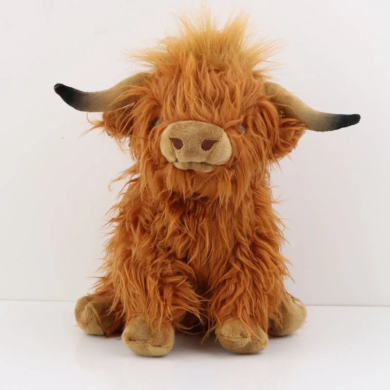 25cm Kawaii Highland Cow Doll - Soft, Stuffed Toy