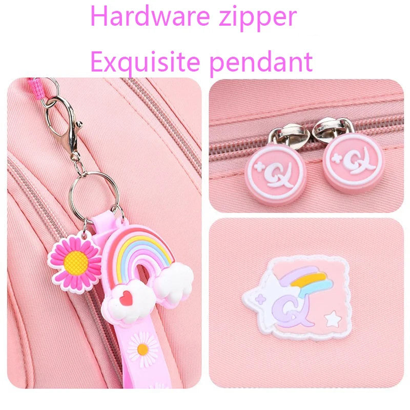 Primary High-Class Macaron Color Girls Backpack