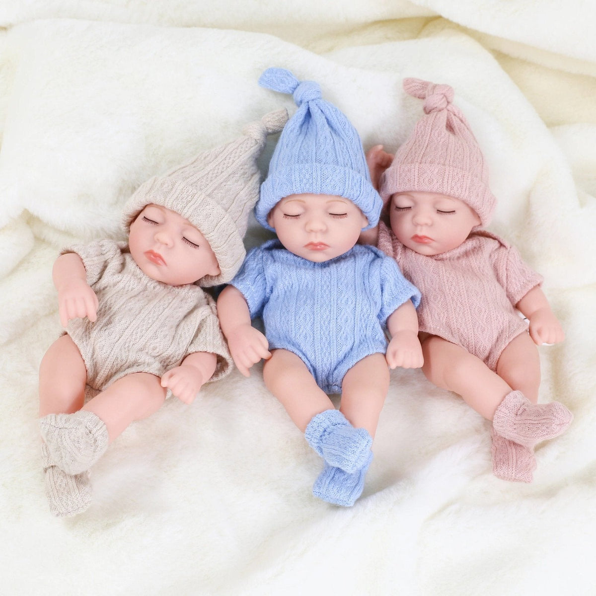 20cm Mini Silicone Reborn Doll - Waterproof, Cute Bebe Toy