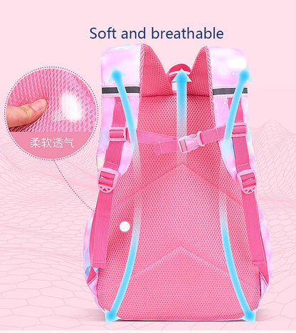 Pink Kawaii Girls School Backpack (Waterproof, 7–13Y)