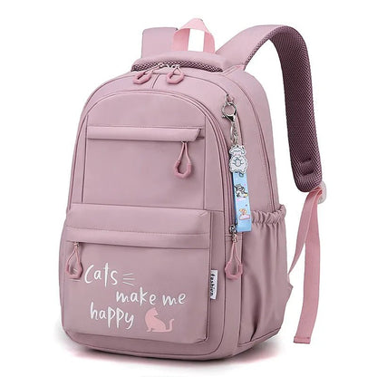 Kawaii Waterproof School Backpack for Girls: Large, Stylish Bookbag