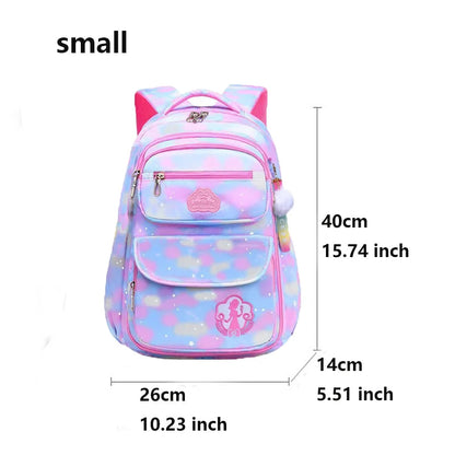 Pink Kawaii Girls School Backpack (Waterproof, 7–13Y)