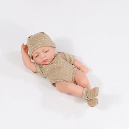 20cm Mini Silicone Reborn Doll - Waterproof, Cute Bebe Toy