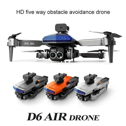 New D6 Mini Drone - 8K Camera, Obstacle Avoidance, Foldable Quadcopter Gift