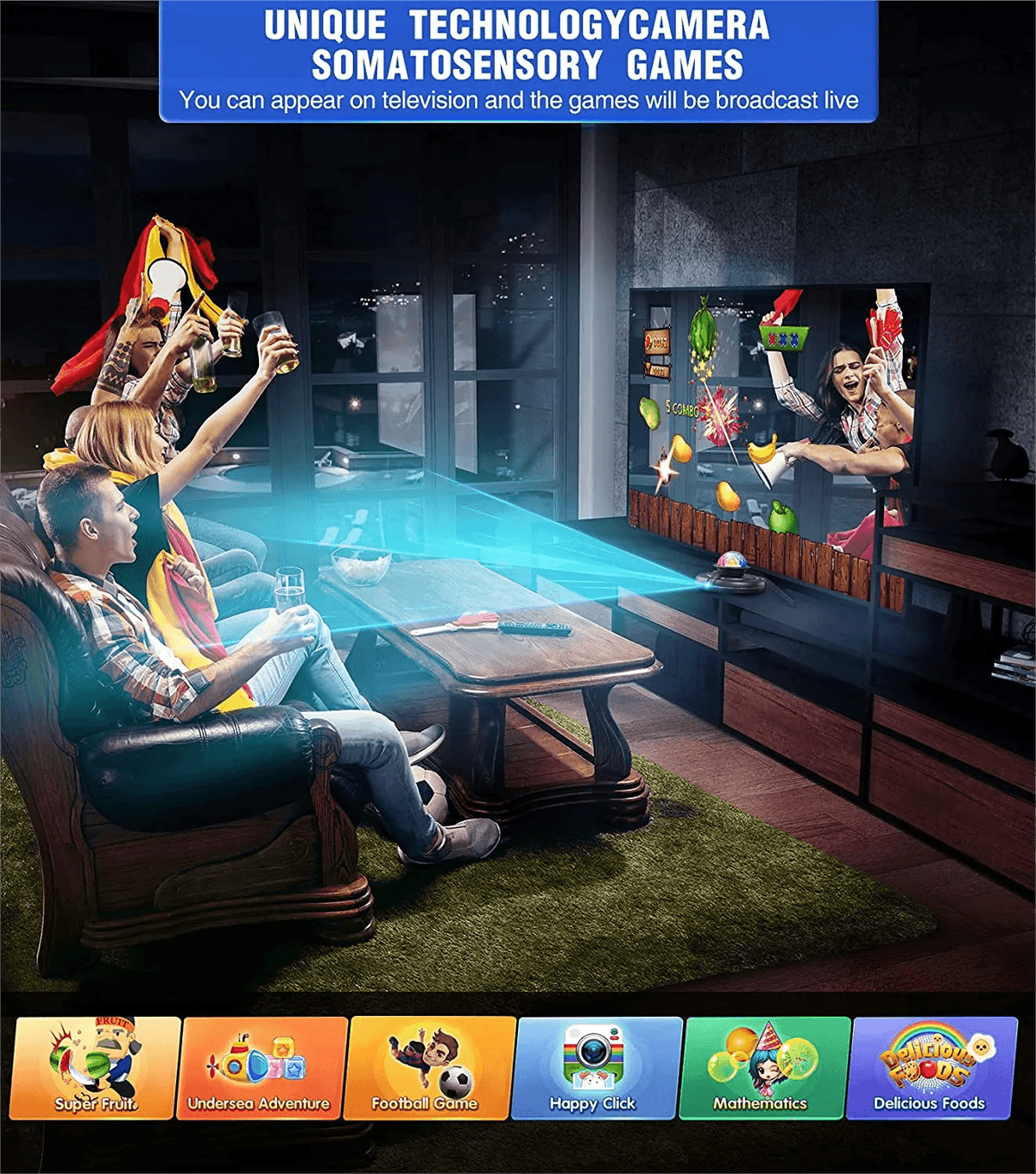 Wireless TV/PC Dance Mat Game - Anti-Slip, Dual Controller