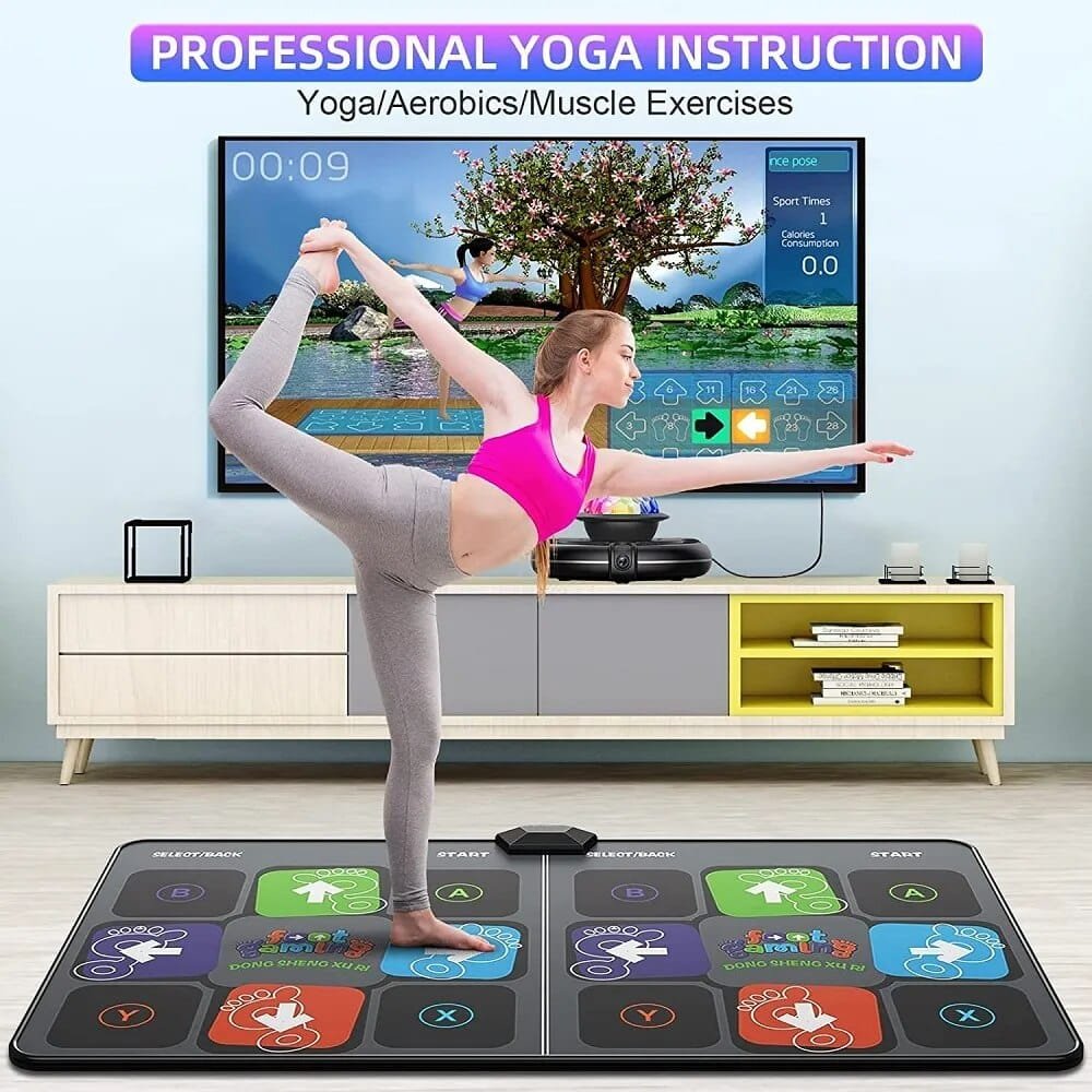 Wireless TV/PC Dance Mat Game - Anti-Slip, Dual Controller