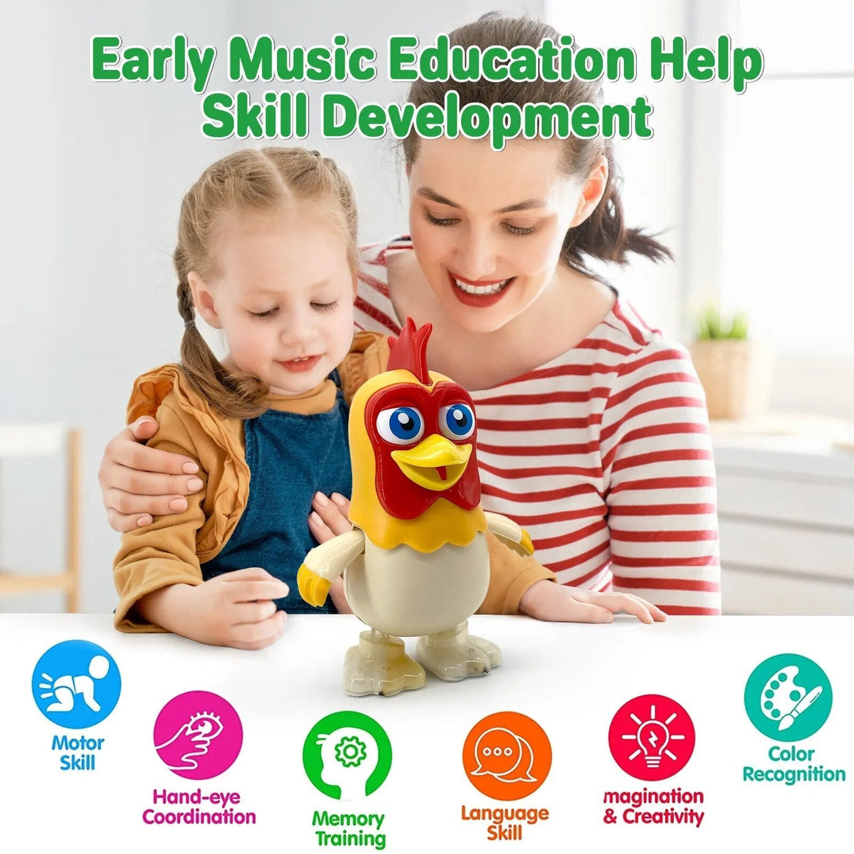 Dancing Chicken Bartolito - Musical Toy for Toddlers' Learning