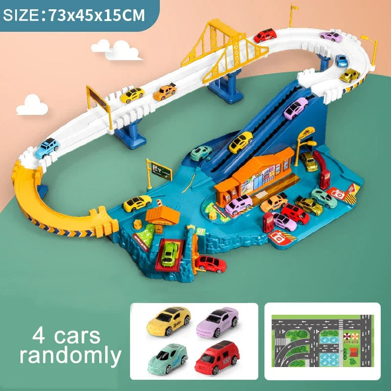 Dinosaur Parking Lot Racing Track Set (Model LYY04)