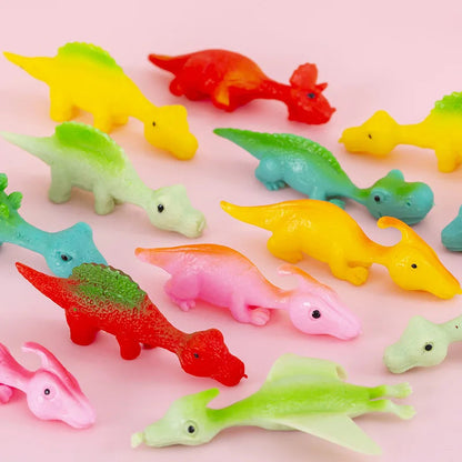 10pcs Dinosaur Finger Catapult Slingshots