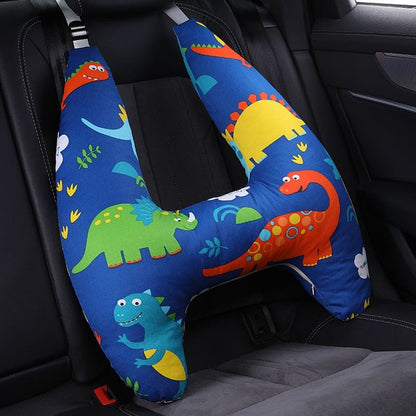 U-Shape Kids Travel Pillow with Cute Animal Pattern