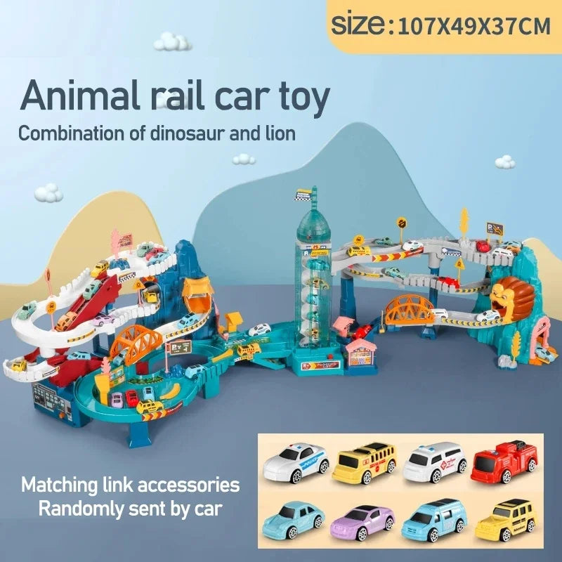 Dinosaur Parking Lot Racing Track Set (Model LYY04)