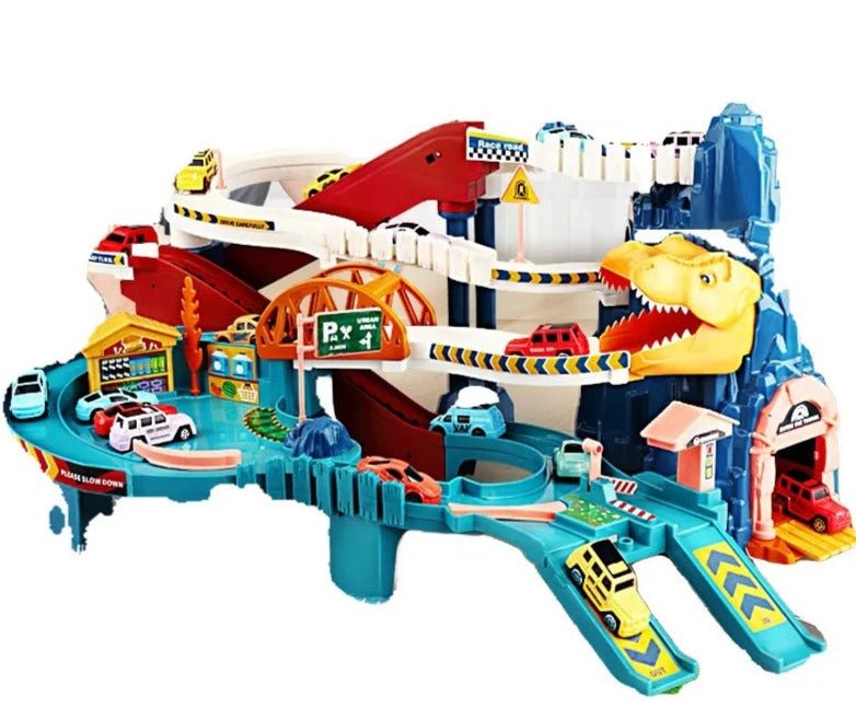 Dinosaur Mountain Adventure Track Car Toy for Kids