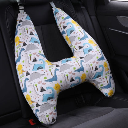 U-Shape Kids Travel Pillow with Cute Animal Pattern