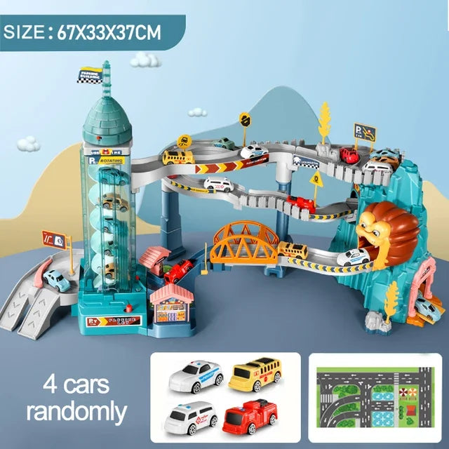 Dinosaur Parking Lot Racing Track Set (Model LYY04)