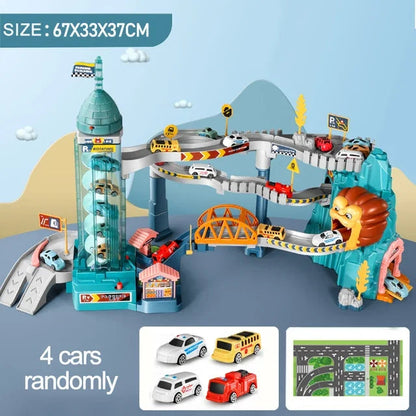 Dinosaur Parking Lot Racing Track Set (Model LYY04)