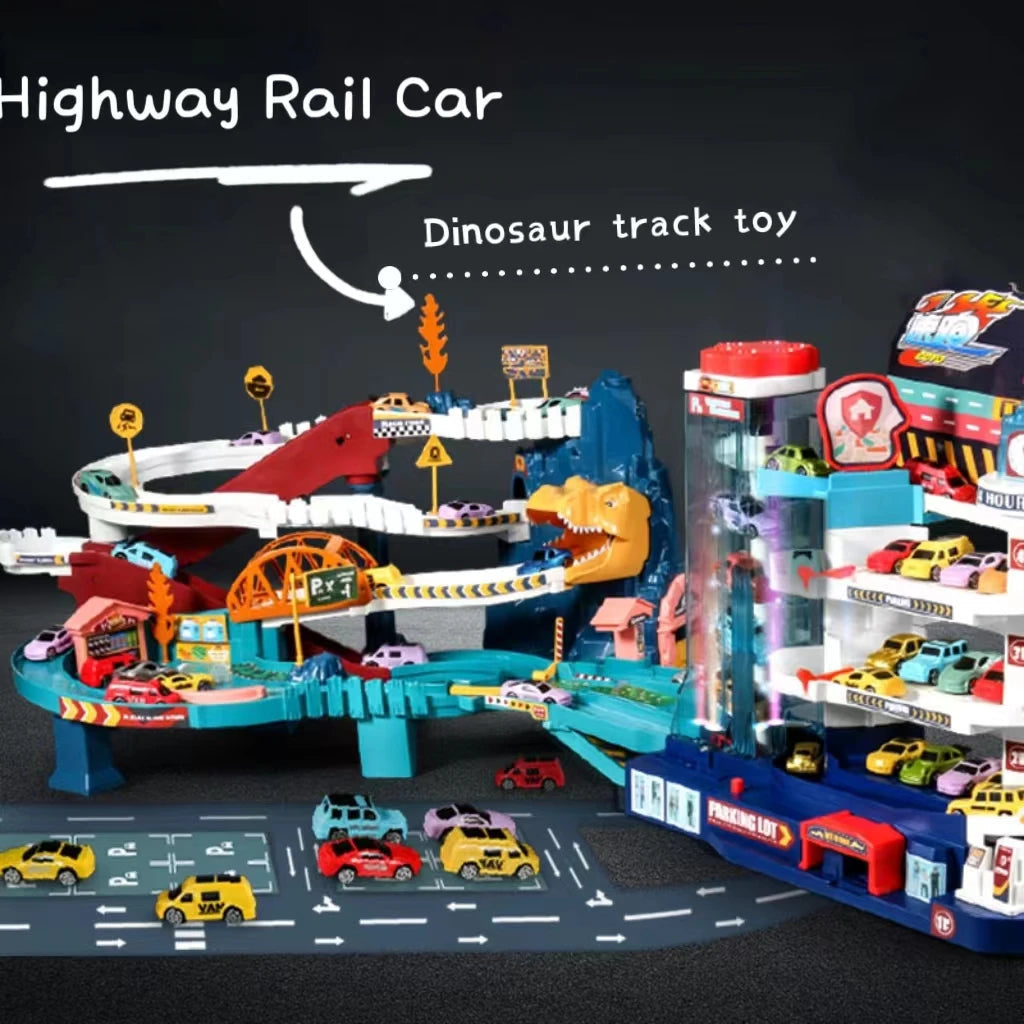 Dinosaur Parking Lot Racing Track Set (Model LYY04)