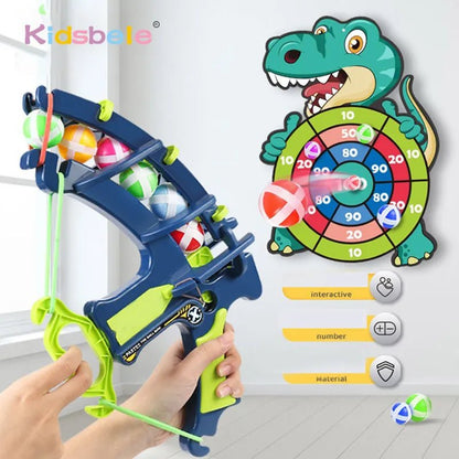 Dinosaur Slingshot Target Game: Kids' Outdoor Fun Toy