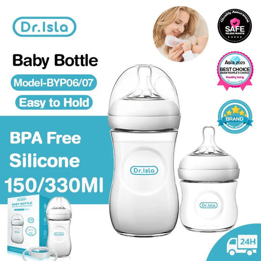 Dr.isla BPA-Free Baby Bottle - 150ml/330ml, Drop-Resistant