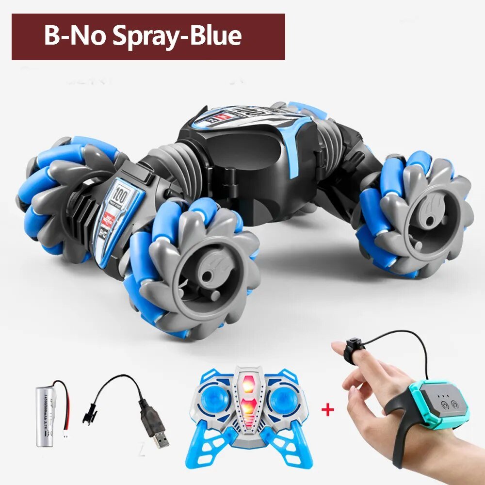 Gesture Sensing RC Stunt Car - 360° Drift, Spray, High Speed