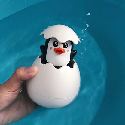 Cute Duck & Penguin Egg Water Spray Bath Toys for Kids