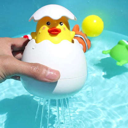 Cute Duck & Penguin Egg Water Spray Bath Toys for Kids