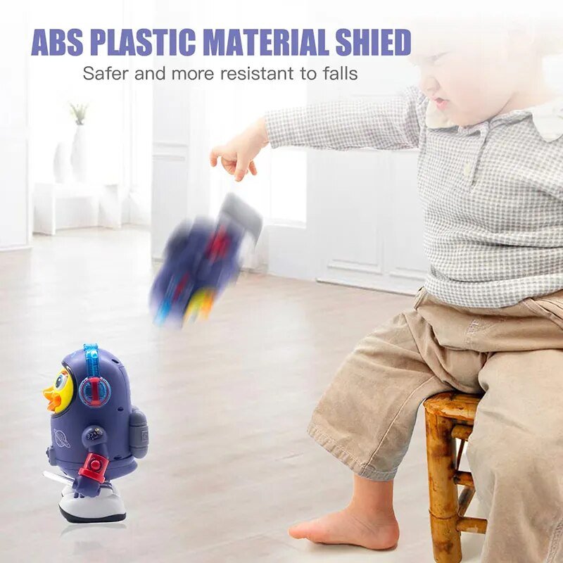 Musical Baby Duck Robot - Electric Dancing Toy with Lights & Sounds