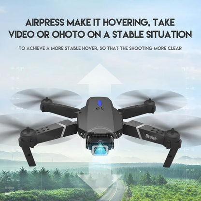 E525 New Quadcopter - E88 Pro WIFI FPV Drone, 4K Camera, Foldable RC Gift Toy