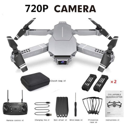 New E68 mini drone, HD 4K 1080P camera, WIFI FPV height hold mode, RC foldable quadrotor drone