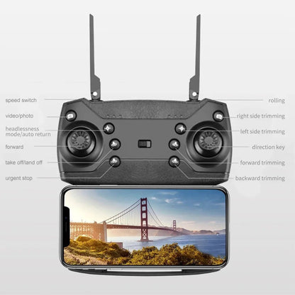 E88 Pro Drone - 4K HD Dual-Camera, Wide-Angle RC Quadcopter Airplane Toy