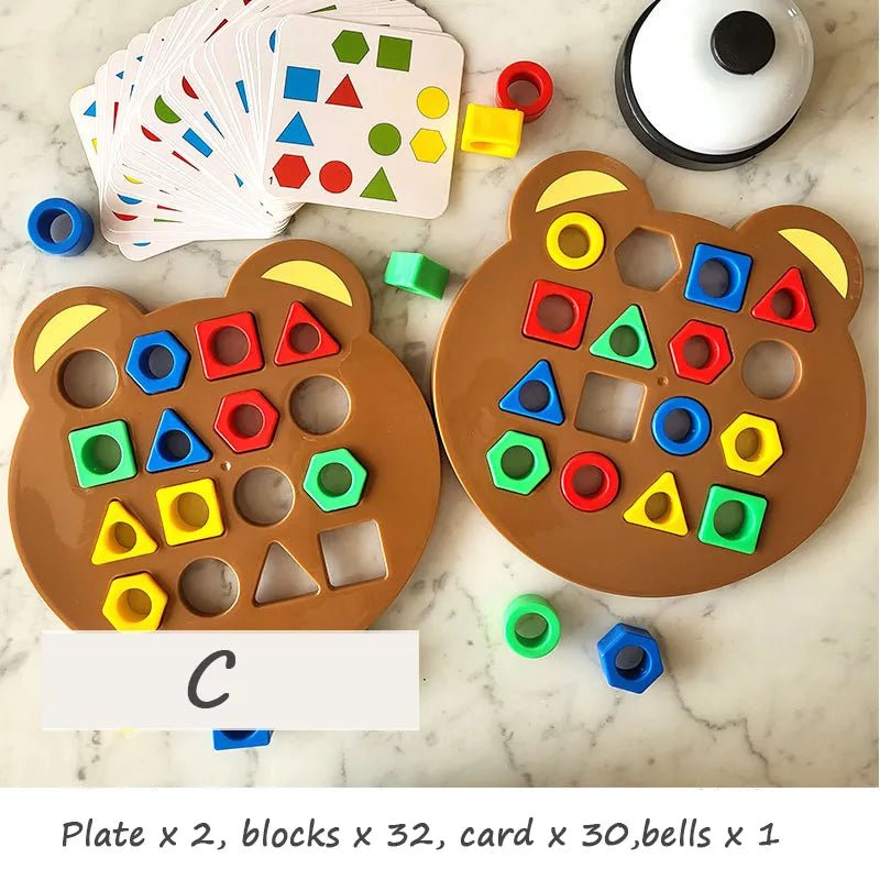 Colorful Geometric Puzzle: Early Educational Toy