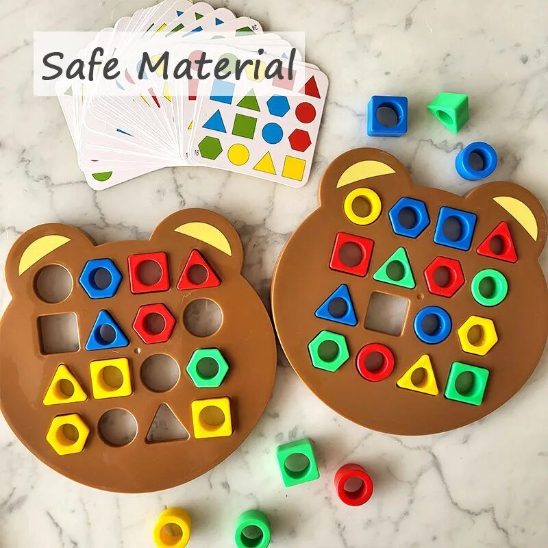 Colorful Geometric Puzzle: Early Educational Toy