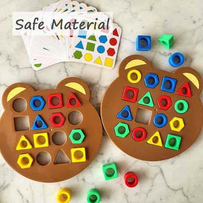 Colorful Geometric Puzzle: Early Educational Toy