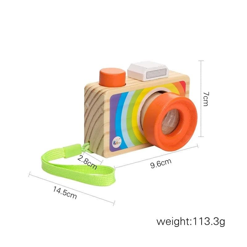 Wooden Camera Pendant Montessori Toy - DIY Gift for Kids