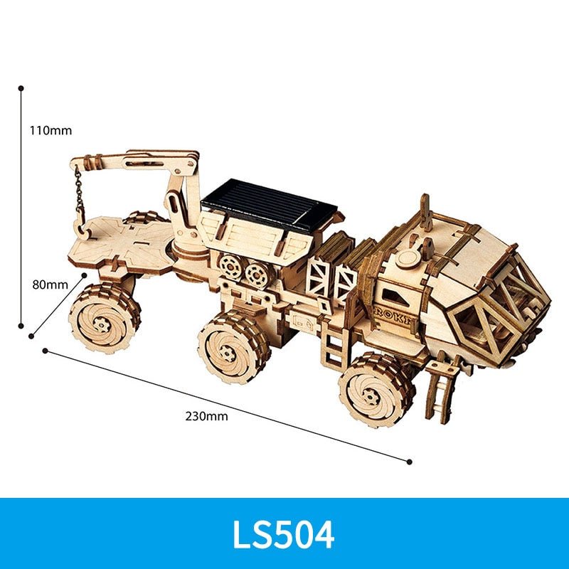 3D Wooden Puzzle Gear Model DIY Kit - Ages 14+ Cruiser Motorcycle Build