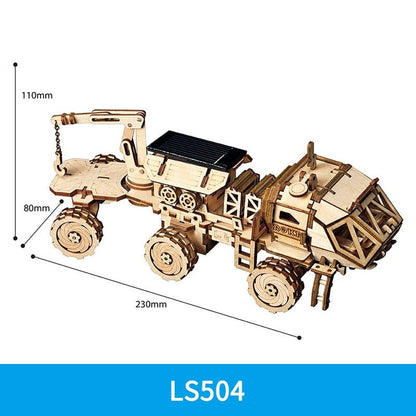 3D Wooden Puzzle Gear Model DIY Kit - Ages 14+ Cruiser Motorcycle Build