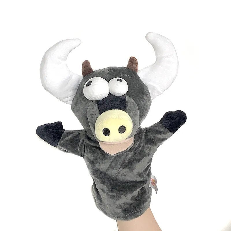Animal Hand Puppets - Soft Educational Plush Toys for Babies