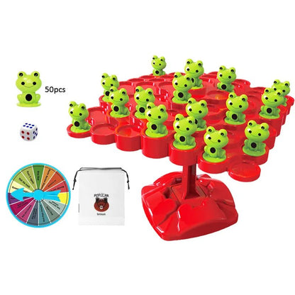 Balancing Frog Tree: Montessori Math Puzzle Toy