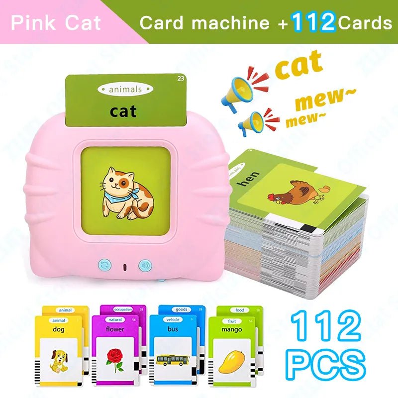 Montessori Audio Flash Cards: English Learning Electronic Book for Kids