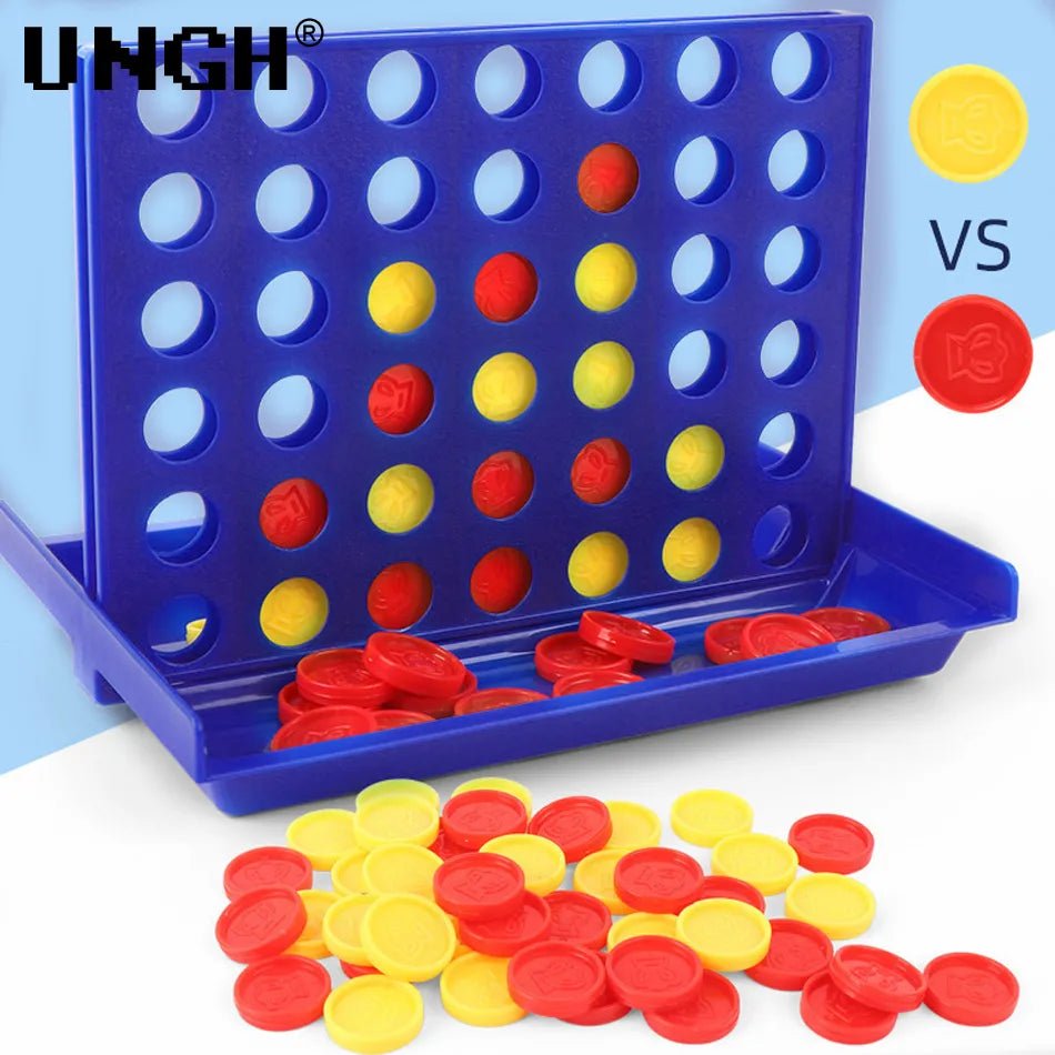 Classic Family Board Game: Four in a Row Bingo Chess