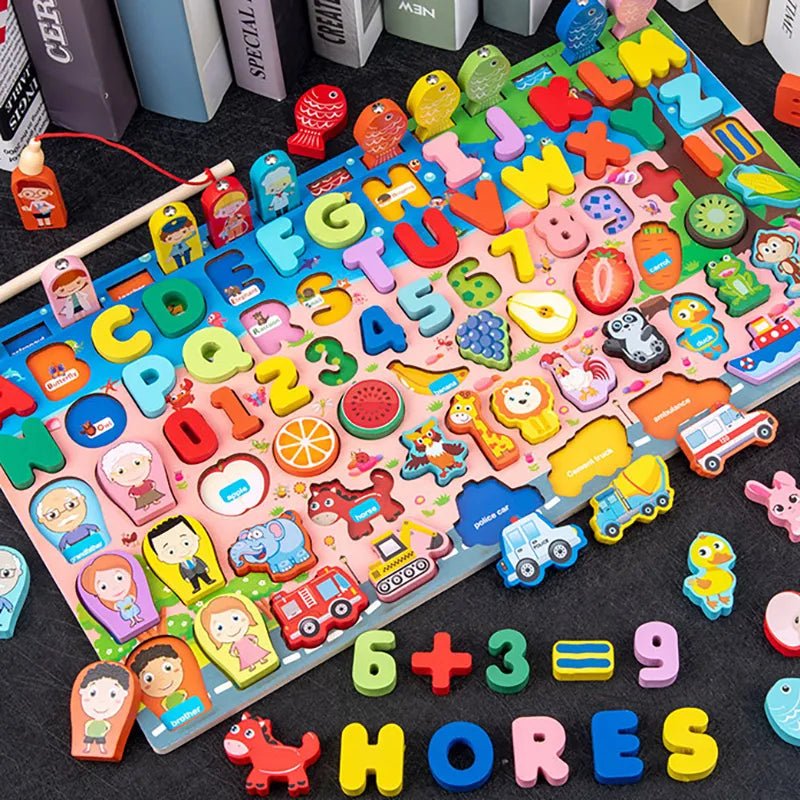 Montessori Wooden Math Puzzle: Kids' Educational Toy