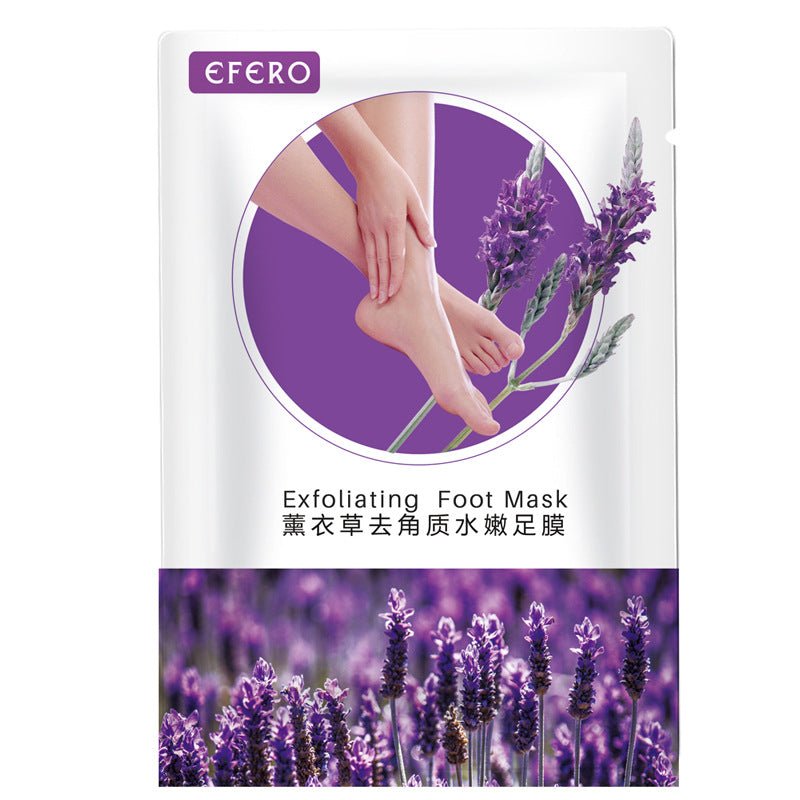 2pcs=1pair Lavender Foot Mask Remove Dead Skin Exfoliating Socks Pedicure