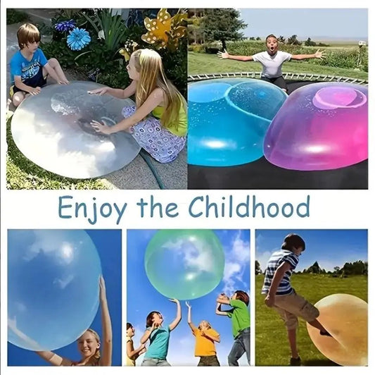 Giant Bubble Ball - Elastic TPR Water-Filled Toy for Beach & Pool