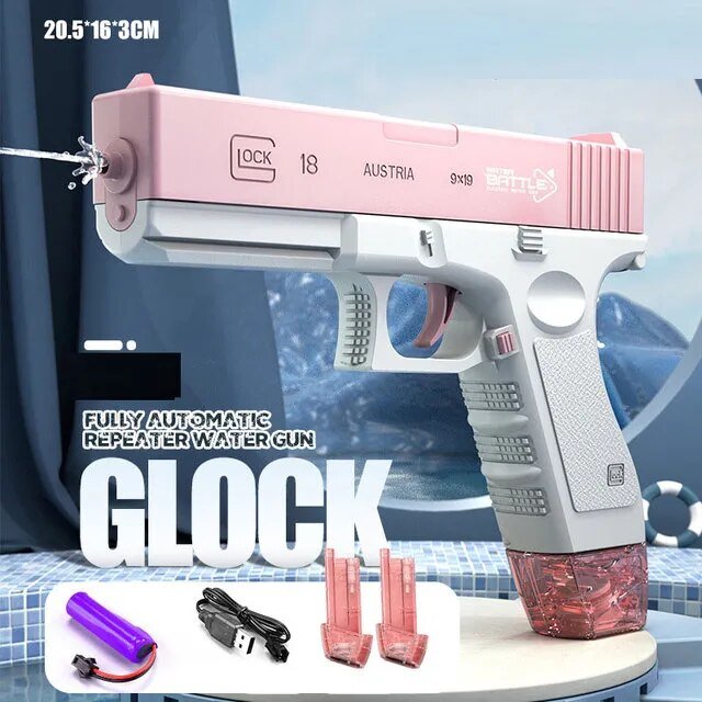 Full-Automatic Electric Water Blaster - Sporty Pistol-Style Toy