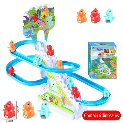 Electric Duck Track Rail Toy - LED Musical Slide Coaster for Kids