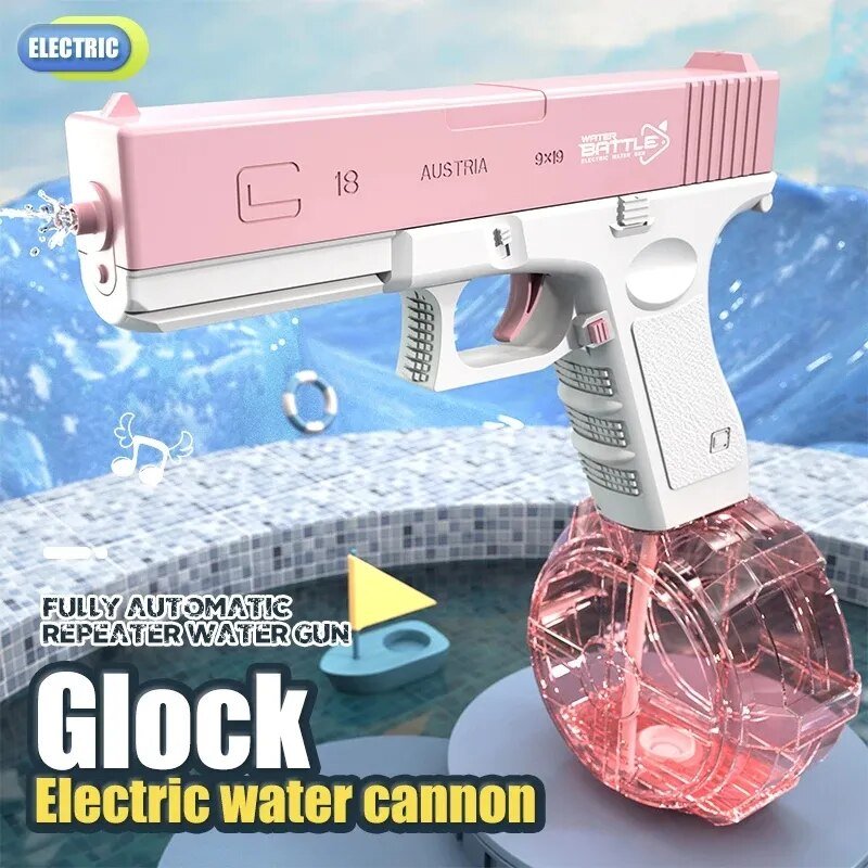 Full-Automatic Electric Water Blaster - Sporty Pistol-Style Toy