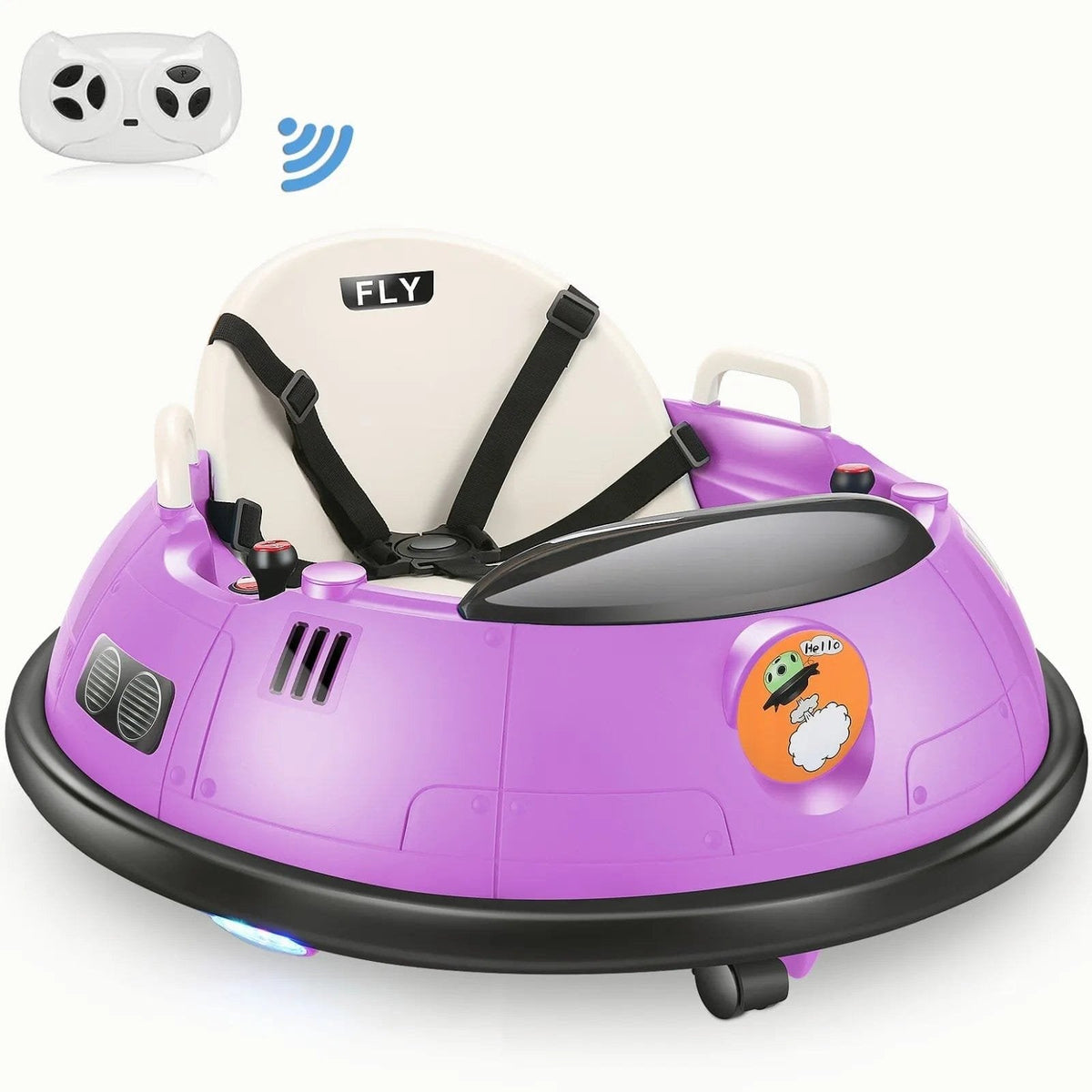 Kids Ride-On Bumper Car with 360° Spin