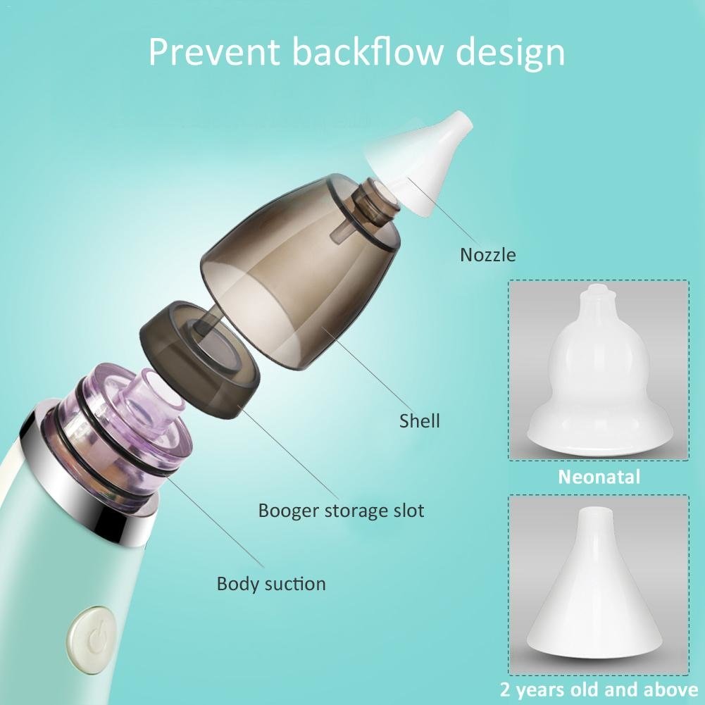 Baby Nasal Aspirator Electric Safe Hygienic Nose Cleaner