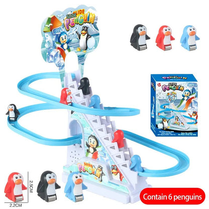 Electric Duck Track Rail Toy - LED Musical Slide Coaster for Kids