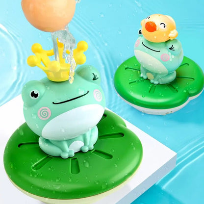Electric Spray Water Bath Toy, Floating Frog Sprinkler for Kids